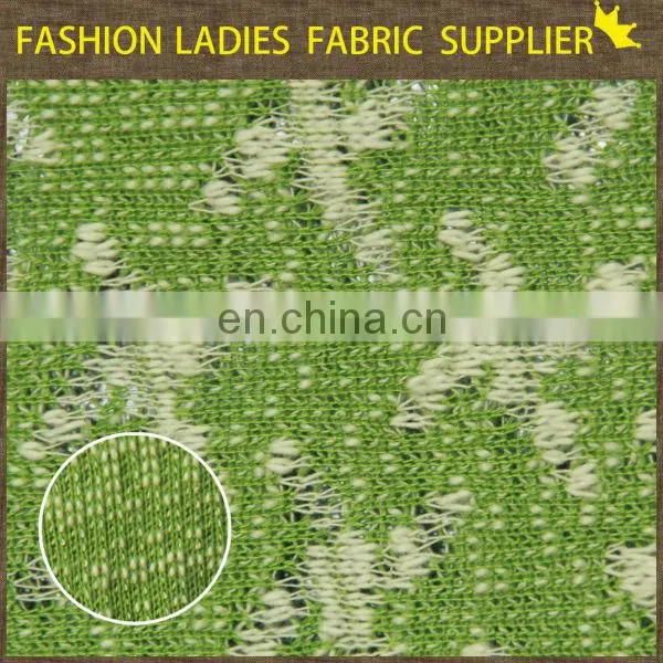 metallic knitted fabric made in china brushed knit fabric high quality jacquard knitting soild fabric