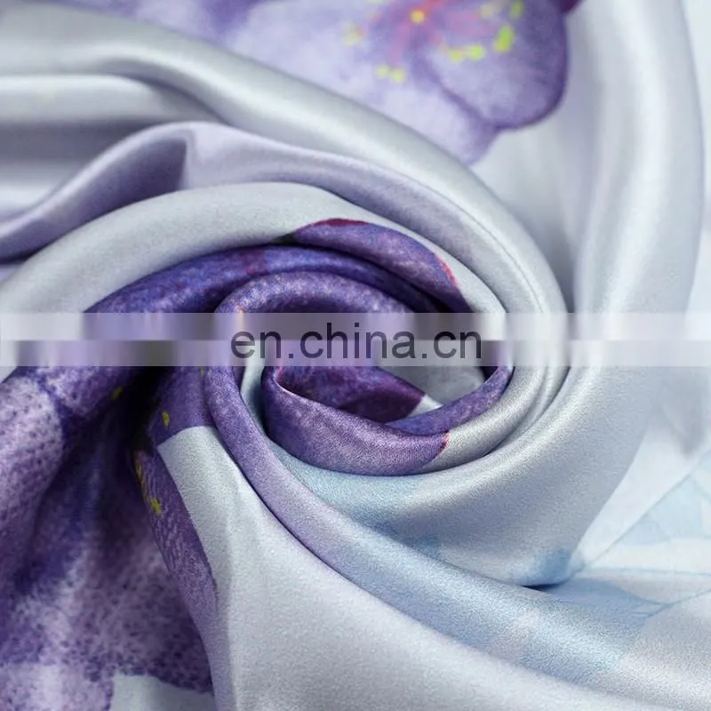 The high quality silk scarf shawl Double scarf shawl purple