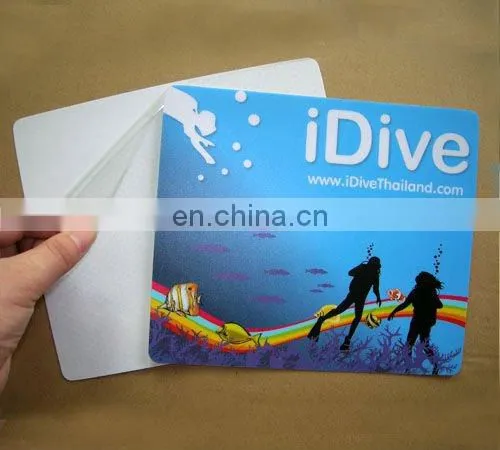 Round custom adhesive mouse pad