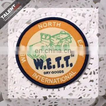 custom uniform logo woven badge for school