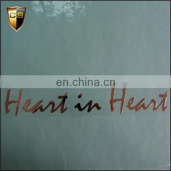 logo metal sticker