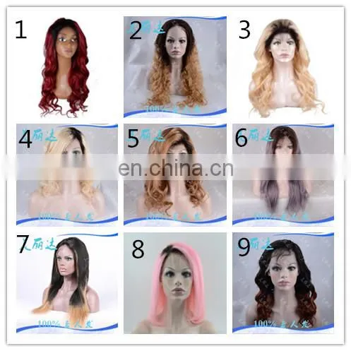 afro Kinky curly virgin remy human hair bob wig for black women blonde ombre dreadlock wig