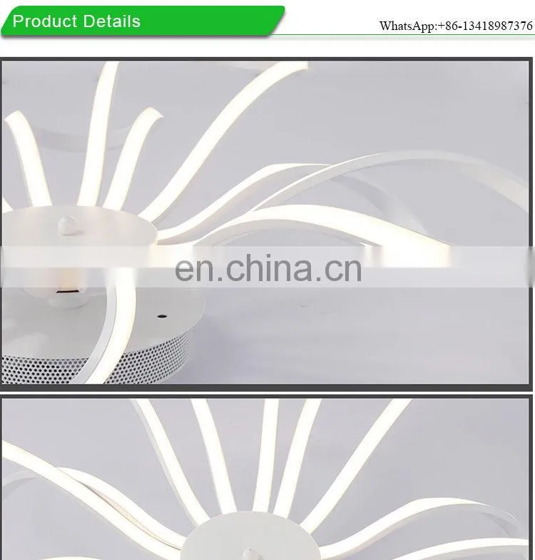 Factory Direct Sale Petal Minimalist Ceiling Lamp Modern Hotel White Chandelier Lights