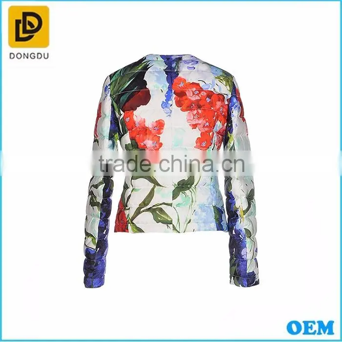 Hot sale warm ultra light western down jacket for women factory