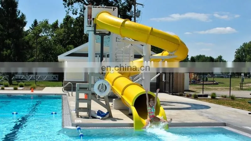 mutong aqua park rainbow adult waterslide fiberglass slide for swimming pool