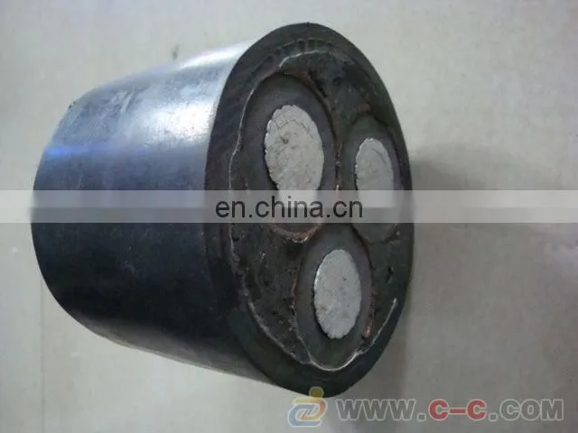 3 Core High Voltage Copper Wire Screen Armoured Cable