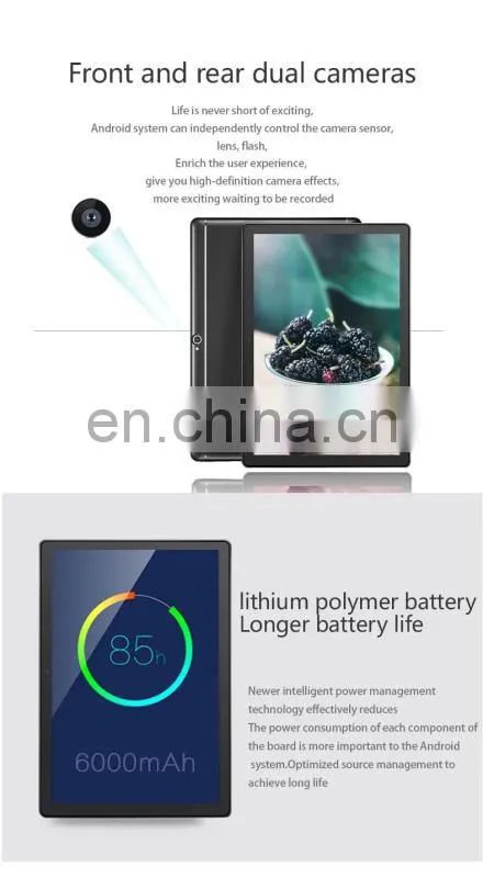 Kids Tablet Pc Oem/Odm Waterproof Restaurant Second Webcam 10 Inch Wholesale Front Camera Tablet Android 8.0 or better