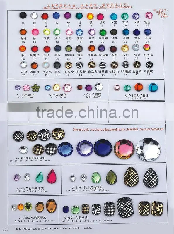 water-drop shaped acrylic button