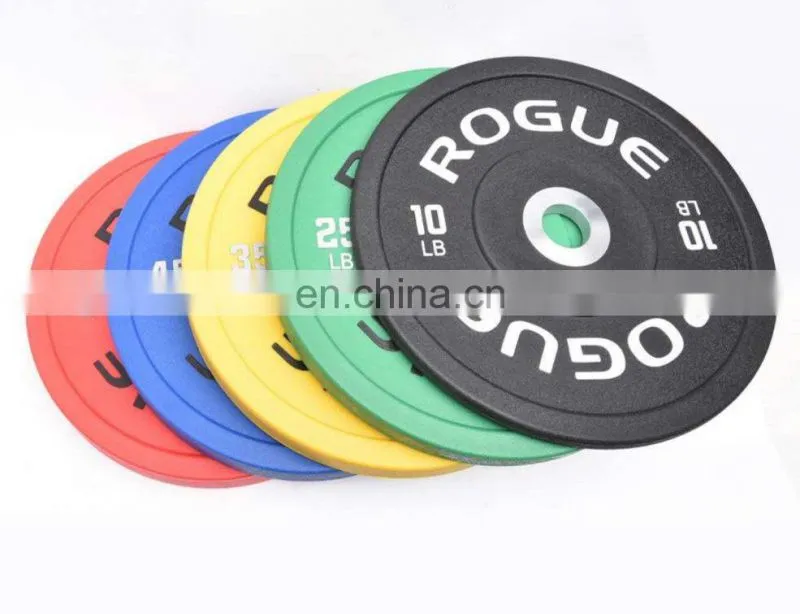 Free Weight Training Competition Rubber Bumper Weight Plates