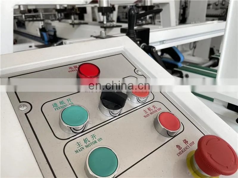 GDFG900 high speed carton paperboard silk stocking candy box folding gluing machine, Automatic Crash Lock Bottom Folder Gluer