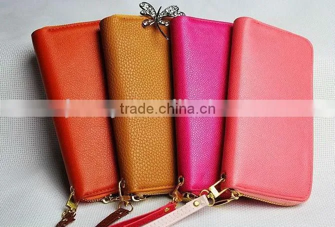 leather wallet ladies multicolor