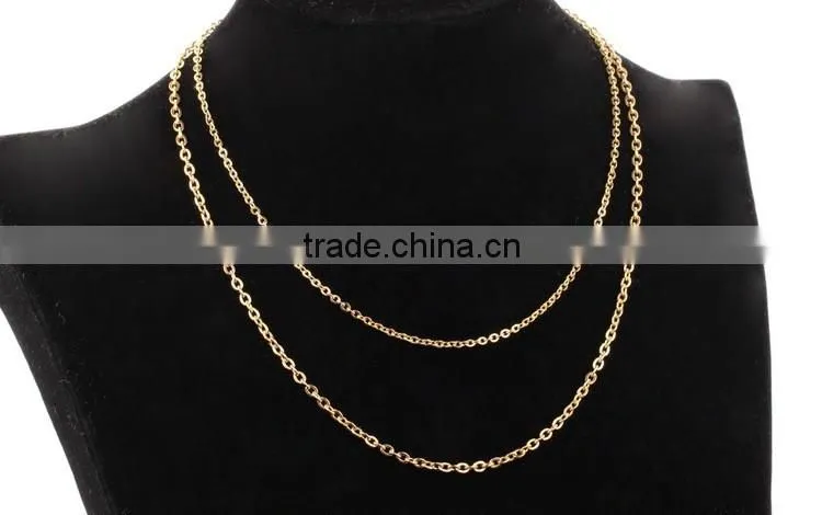 100% 316L Stainless steel chain necklace silver gold plated snake chain for pendants