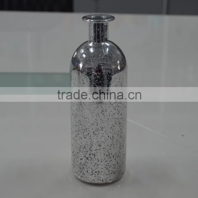 small size silver illuminated flower vase silver vases