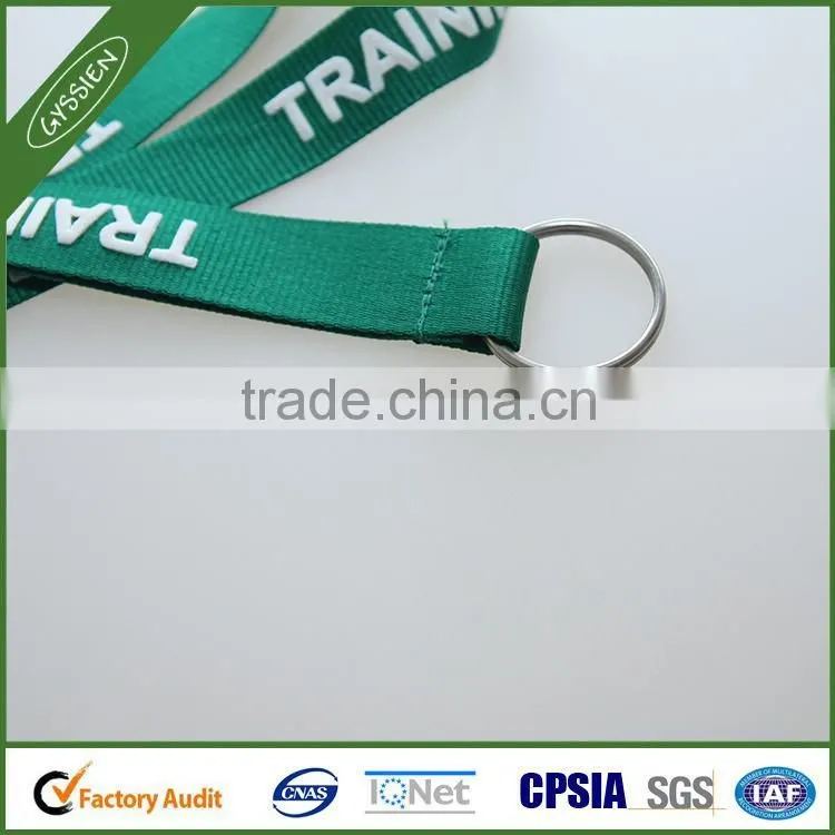 Green/custom 2014 continued hot poly/nylon gift custom lanyard,sublimation printing lanyard