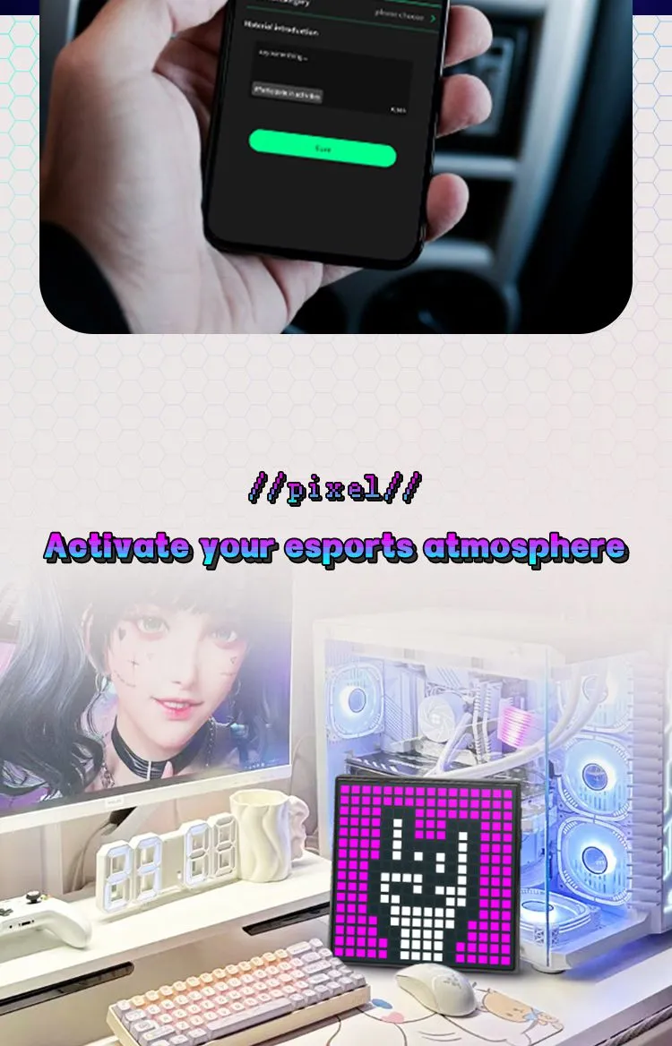 Mini Full-Color Indoor LED Display Screen Board Module for Advertising High-Efficiency Animation Function