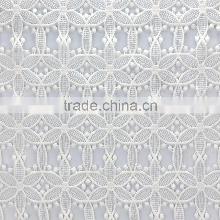 Wholesale china OEM factory net dress making embroidered lace fabric designs