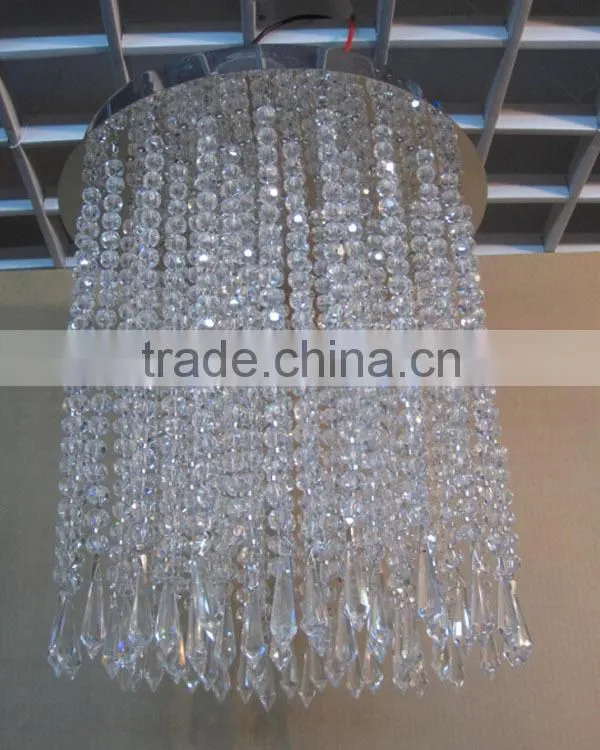 Crystal ceiling square E14 ceiling light for China PKN40016