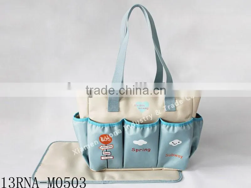 handmade shoulder mammy bag with bottler bag and diaper