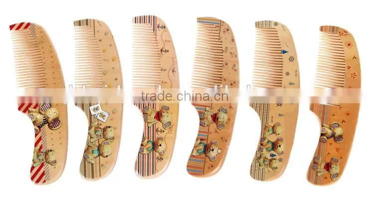 Whosale Children Hair Brush Set , Mini Pocket Comb ,Wooden Comb For Kid