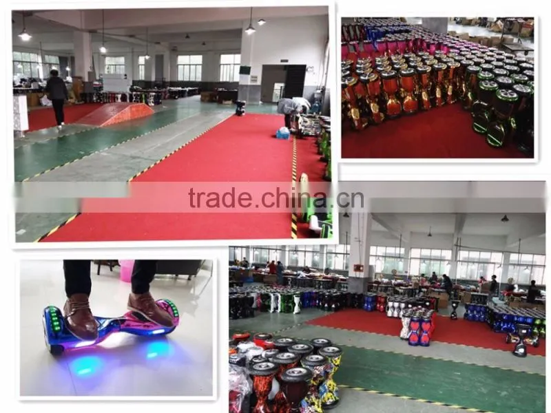 2016 Chic patented6.5 inch hoverboard UL 2272 certification with led