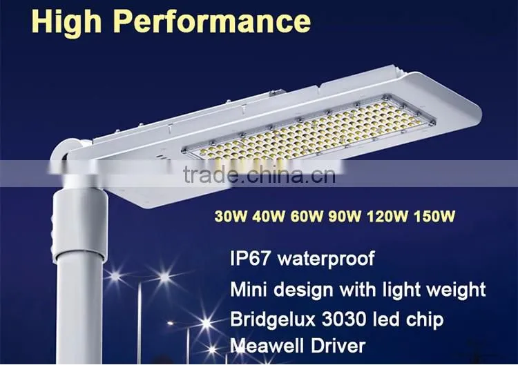 Outdoor aluminum street light fixtures IP67 design led outside street light