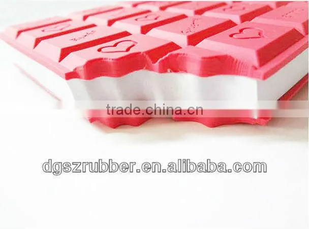 2013new design of colorful chocolate design,Soft pvc cover Mini notebook with good scent
