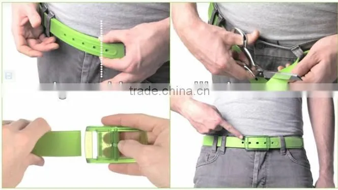 Silicone belt 125cm waist size for men