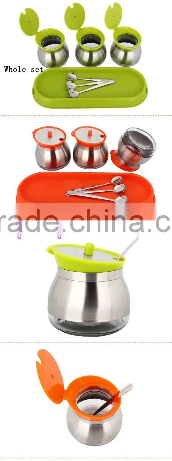 18/8 Stainless Steel Mini Color Spice Container spice sets