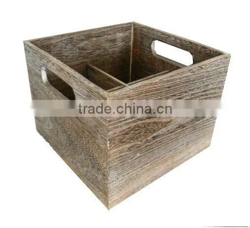 Modern wooden flower pot