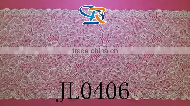 white lace handkerchiefs jacquard lace,stetch lace,elastic lacefor H&M garments