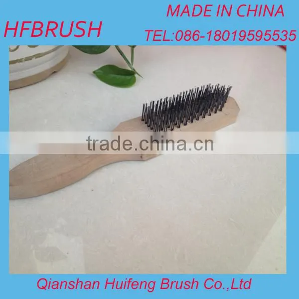 Steel wire marple wood hand brush