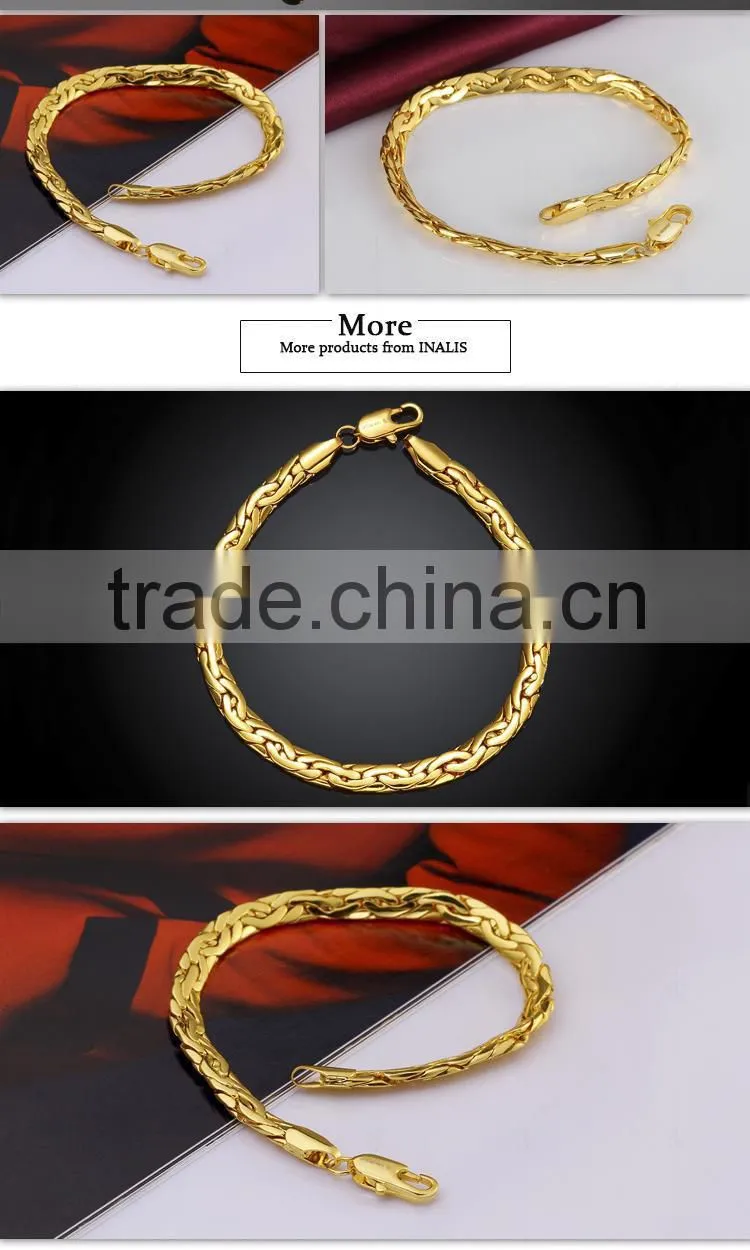 Fashion Wholesale Best Friend Gifts Gold Plated Imitation Bracelet Jewelry