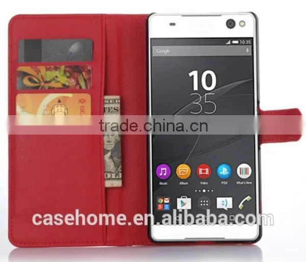 Wallet Leather Case Flip Cover For Sony Z5 Premium/Z5+