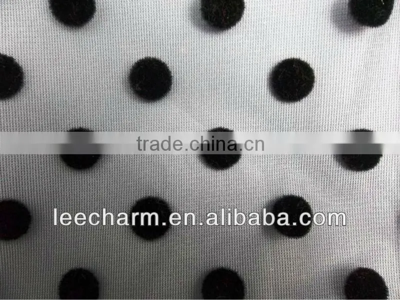 Flocking Dot Mesh Fabric