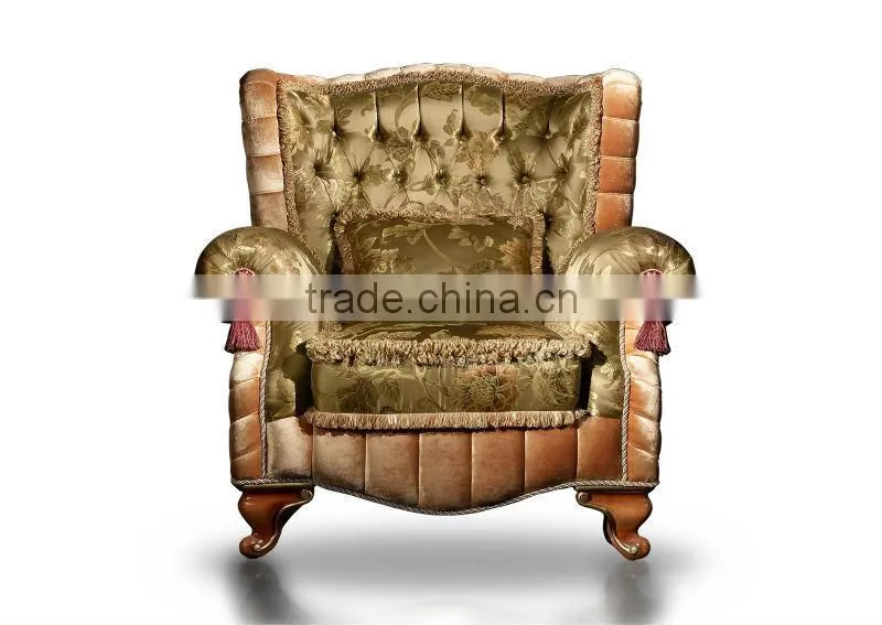 Royal style sofa set gold embroidery sofa antique sofa A55160