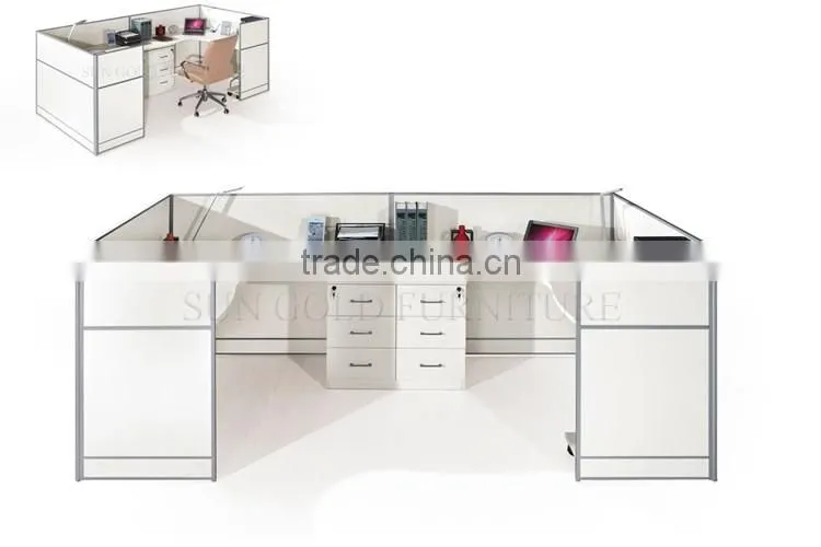 Modern wooden reception desk beauty salon 2 person reception desk (SZ-RTB001)