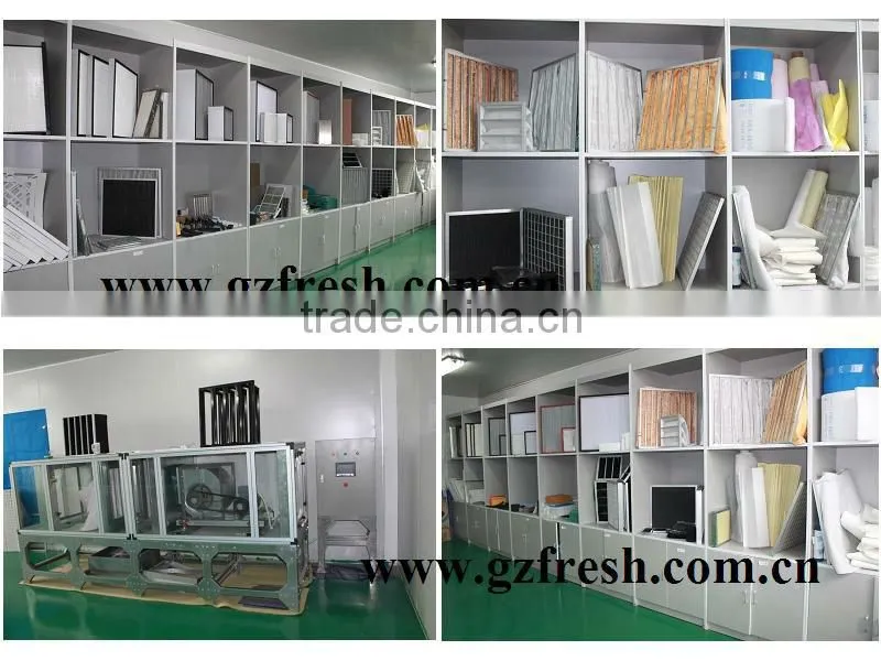 Multi-material bag filter media,pocket filter media in different color