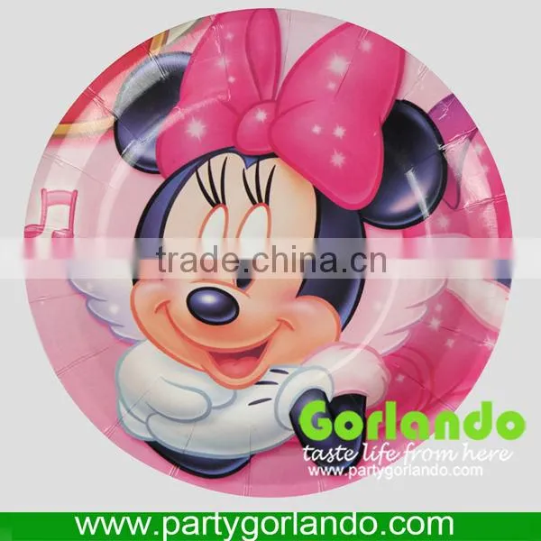 Environmental protection food grade paper plates for party