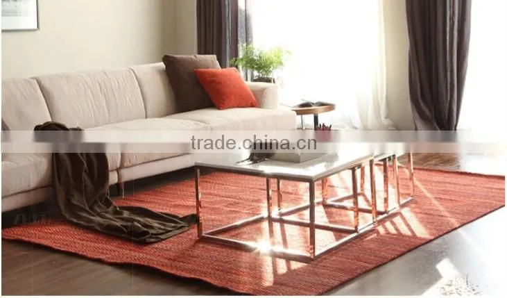 SK1301S -ABC metal base rustic wood nesting table