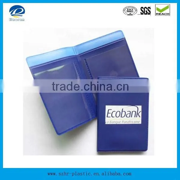 Promotional plastic card holder pvc finance bank card holder
