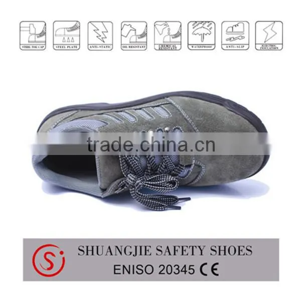 suede leather industrial safety work boot wearable rubber China manufacturer safety shoe 9288