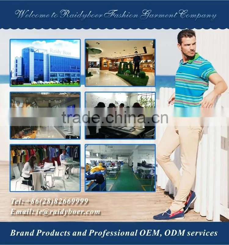 Italy design fashion polo shirt with bottom hem rib
