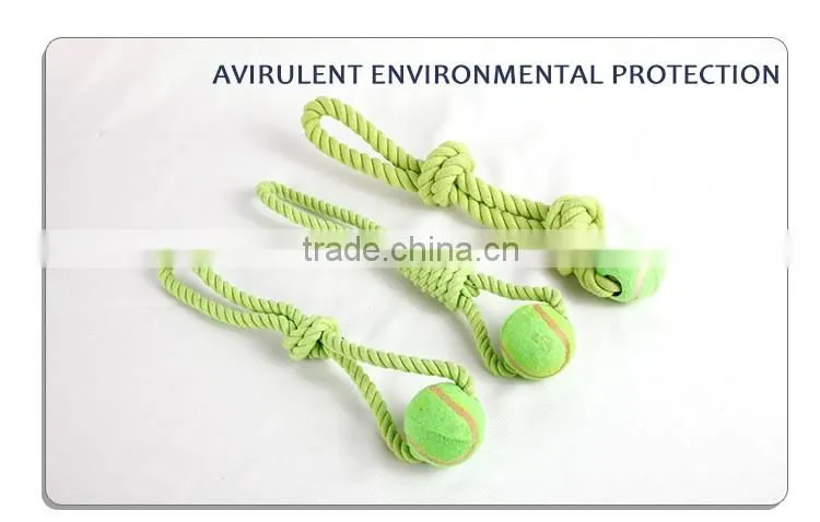 pet toys for dog with small-size cotton knots and colorful rope