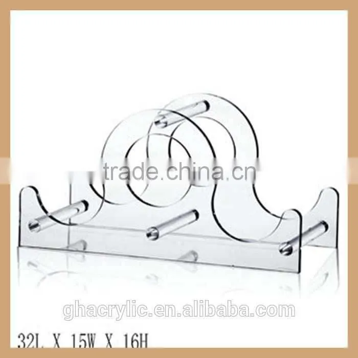 creative acrylic wine display rack for wine bottle