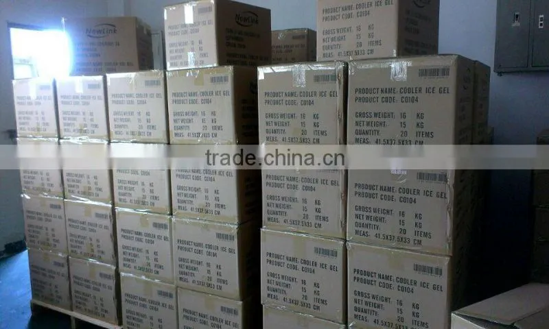 38L Plastic Instulate Ice Gel Cooler / Ice Gel Can PVC Cooler