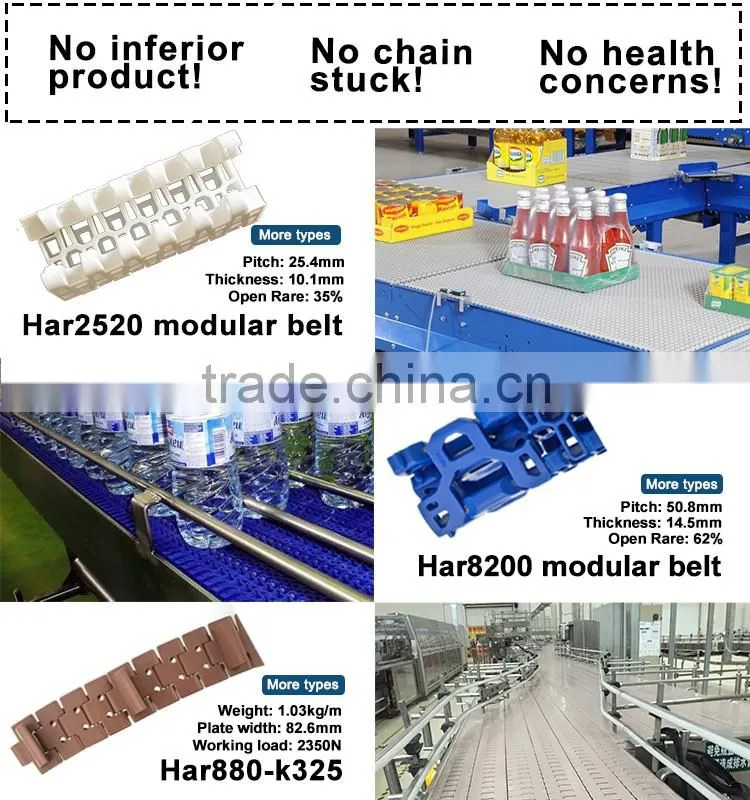 Conveyor Belt for Plastic Bottles, Bottle Conveyor Belt, PVC Belt Conveyor
