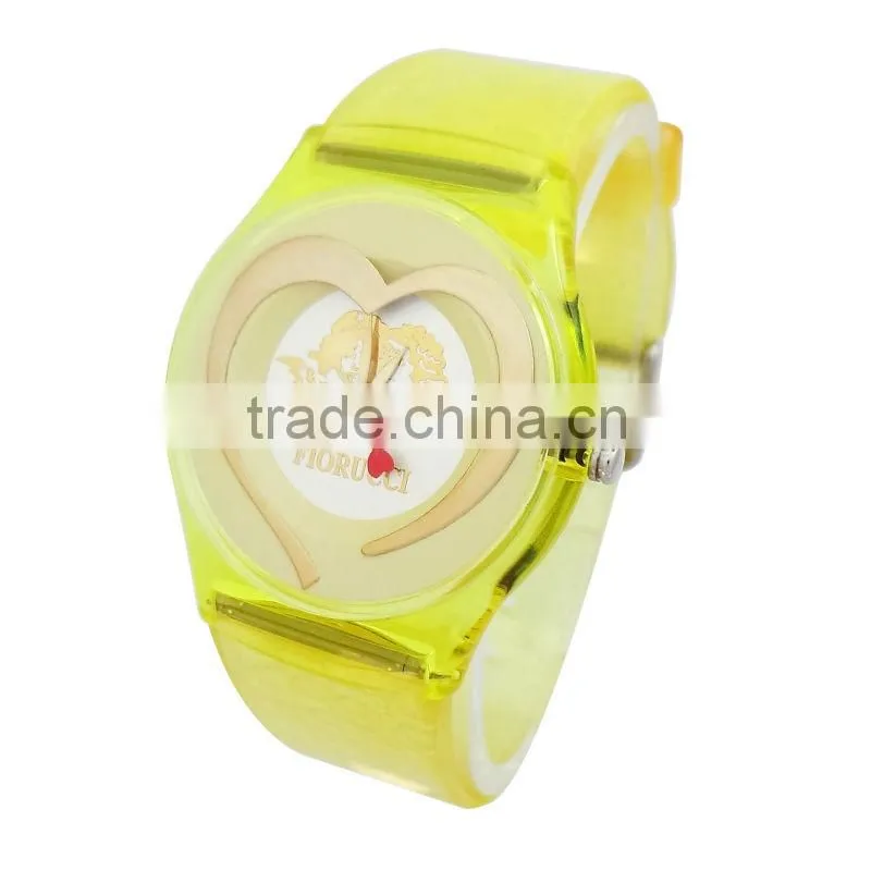 Plastic case with pvc band s- watch