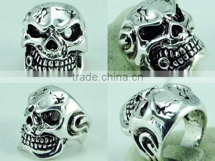 New fashion design popular wholesale costume jewelry gothic ring R9