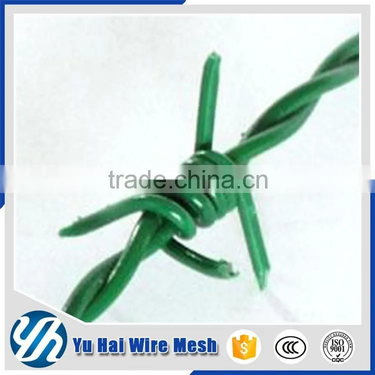 galvanized pvc/pe coated barbed iron wire price