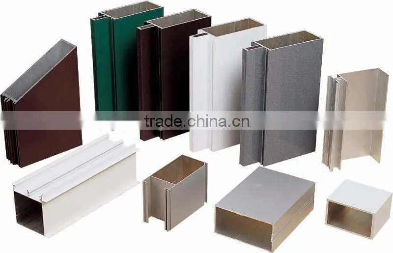 Aluminium extrusion profile Aluminum extrusion profile of advertisement with different surface finish